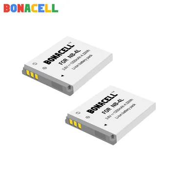 Bonacell 1.2 Ah NB-4L NB4L NB-4L Baterii pentru Canon IXUS 30 40 50 55 60 65 80 100 I20 110 115 120 130 117 digital baterie