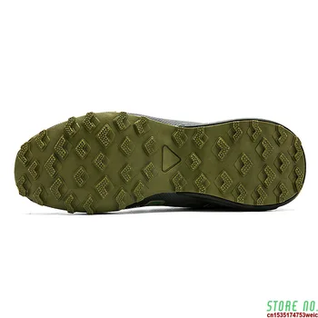 Brand de lux Verde Camuflaj Impermeabil Pantofi Bărbați Non-alunecare Drumeții Pantofi Dantela-Up Camping Lumina Barbati Pantofi Trekking zapatos hombre