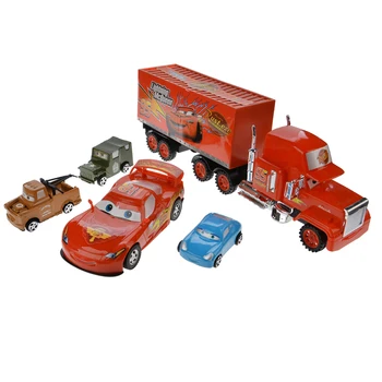 Brand New Cars Disney Pixar Cars 3 Lightning McQueen Mack Unchiul Camion de jucărie din Plastic model de masina pentru copii cadouri de Craciun