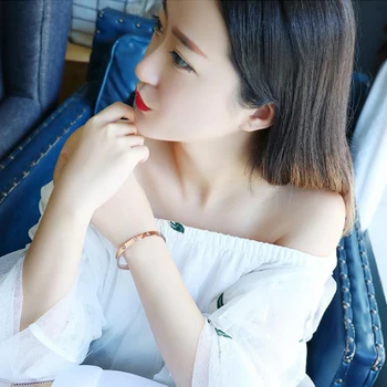 Brățară de Metal de Înaltă calitate Femei Unisex coreeană de Moda Zircon Cuplu Accesorii en-Gros Cadouri de Cristal Rafinat de Lux Brățări