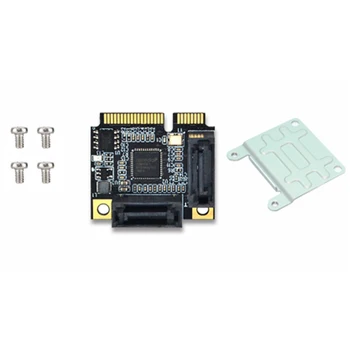 BTBcoin Add Pe Carduri Mini PCI-E PCI Express cu 2 Porturi SATA 3.0 Convertor HDD-SSD SATA3 Controller Card de Expansiune SATA de Multiplicare
