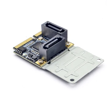 BTBcoin Add Pe Carduri Mini PCI-E PCI Express cu 2 Porturi SATA 3.0 Convertor HDD-SSD SATA3 Controller Card de Expansiune SATA de Multiplicare