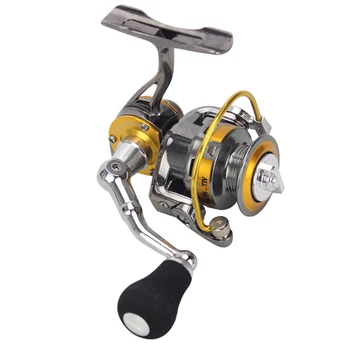 Buna Mini Spinning Reel Pescuit Lumina Ultra Înaltă Rezistență Pescuit Abordează apă Dulce de Pescuit de Gheață Tambur 5.0:1 8 lb