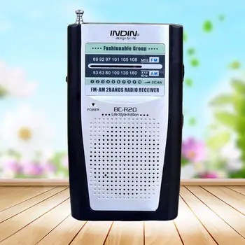 Buzunar Radio Receptor încorporat în Difuzor Universal Portabil AM/FM Radio Receptor BC-R20 HQ