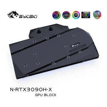 Bykski Apă Bloc folosi pentru NVIIDIA RTX 3090 /3080 de Referință Ediție GPU Card / Plin de Acoperire de Cupru Radiator Bloc /O-RGB / RGB