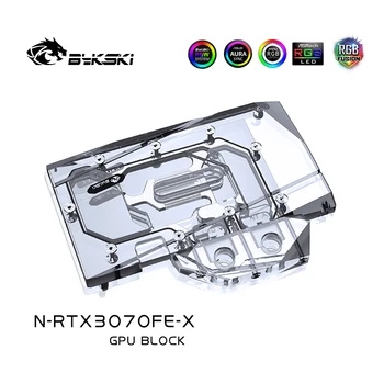 Bykski N-RTX3070FE-X 3070 GPU Block Pentru NVIDIA Fondatorii RTX 3070 3060Ti placa Video,Cooler de Apă VGA Răcire Radiator a-RGB SINCRONIZARE