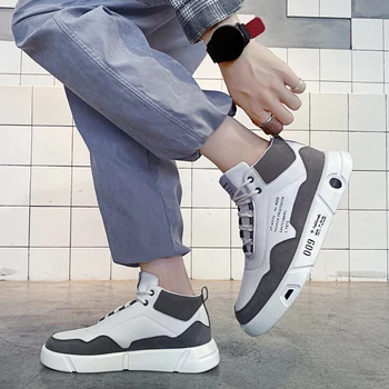Bărbați Alb Vulcanizat Plat Rularea Pantofi Dantela-up Confortabil Adidas pentru bărbați Tenis Masculino Adulto Calitate de Top Barbati Zapatilla