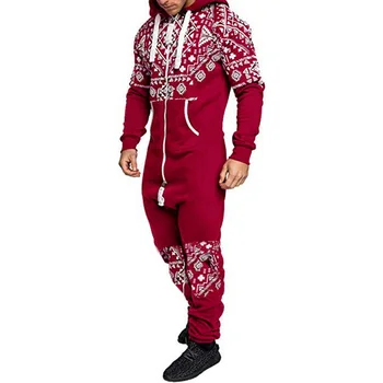 Bărbați Costum Salopeta de Îmbrăcăminte Pijama de Iarna Barbati Despicare Hanorac cu glugă Seturi Vrac Fermoar Salopete Treninguri Hombre