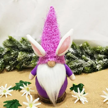 Cadou de paște fără Chip de Păpușă Rabbit Ornament Temă de Vacanță Decorare Scena Layout CLH@8