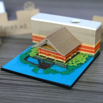 Cadou personalizat 133 Straturi Post-it-Pad Notă de Moda Noutate Stick Carte Notă Tampoane Memo 3D Notă de Lipicios Cu o Cutie-Cadou
