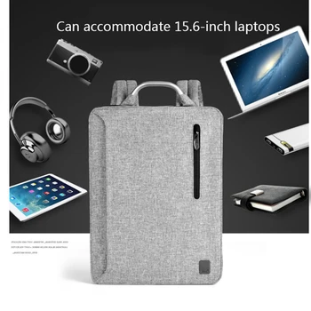 CAI Barbati Rucsac, Geanta Laptop de Carte Școlară Biroul pur și Simplu Sac de Moda pentru bărbați Impermeabil cu Fermoar Metalic Mâner Backpacking
