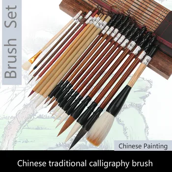 Caligrafie Chineză Perie Stilou Set Pictura Tradițională Chineză Perie Nevăstuică Fire De Par Bujor Peisaj Acuarelă Pictură Perie Stilou