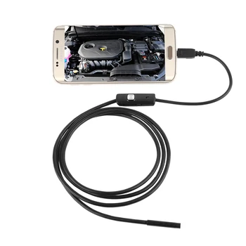 Camera de inspecție 7mm 1/2/5m Flexibil Șarpe Impermeabil Video Endoscop pentru Smartphone-uri Windows USB PC Camera Endoscop