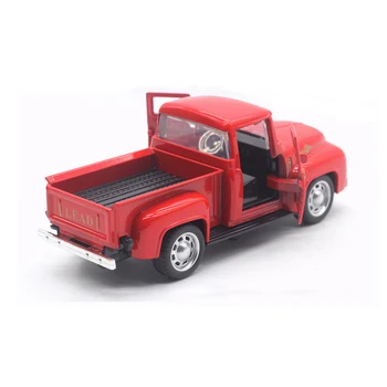 Camion Roșu De Crăciun, De Anul Nou Decoratiuni Produse Pentru Copii Model De Masina De Metal Vehicul Cu Roți Mobile