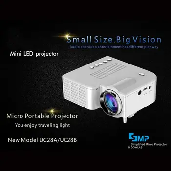 Casa Mini Proiector Portabil Miniatura HD 1080P Proiecție Mini Proiector cu LED-uri Pentru Home Theater Divertisment