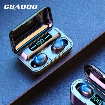 CBAOOO TWS Cască Bluetooth 5.0 Stereo fără Fir În ureche Căști Bas Adevărat Căști fără Fir, căști Cu Microfon Handsfree
