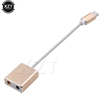 Cele mai noi Extern USB Type-C, placa de Sunet 3.5 mm Tip C Adaptor Audio Card USB-C, Jack de 3.5 mm Micphone placa de Sunet pentru Macbook