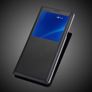 Cele mai noi Murdăria Rezistentă de Acoperire Pentru samsung Galaxy Note9 Flip PU Piele caz fereastră telefonul de pe Capac caz acoperire pentru Galaxy Nota 9