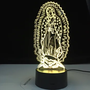 Christian Seria 3D Lampa de Cruce, Isus, Biblia, Lumina de Noapte Placa Acril Touch de la Distanță de Bază Home Decor de Vacanță Cadouri Pentru Prieten