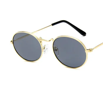 Clasic de Brand Designer de Oglinda Ovala Fierbinte Epocă Sexy Bărbați Femei ochelari de Soare se Răcească Razele Aliaj Ochelari de Soare oculos de sol masculino