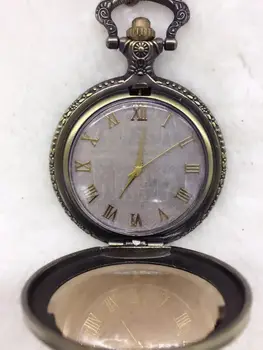 Clasic retro vechi model circular alb coajă de sticlă retro mari de cuarț ceas de buzunar ceas în Egiptul antic MJL52