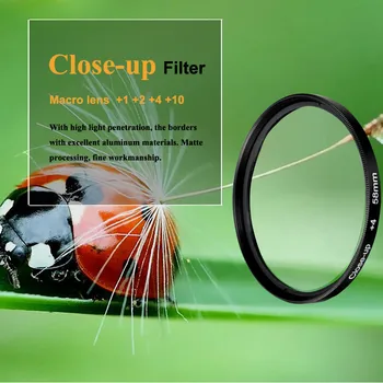 Close-Up Set de filtre de & filtru Caz (+1+2 +4 +10) pentru Panasonic Lumix FZ200 FZ150 FZ100 FZ60 FZ62 FZ48 FZ47 FZ45 FZ40 FZ8 FZ7