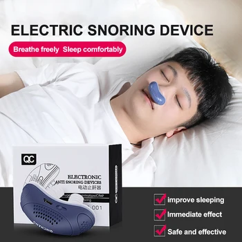 Confortabil Electric Anti Sforait Dispozitiv de Respirație Noapte Nasul 3 Culori de Încărcare USB Gel de Siliciu Automat de Somn Congestie Nazală