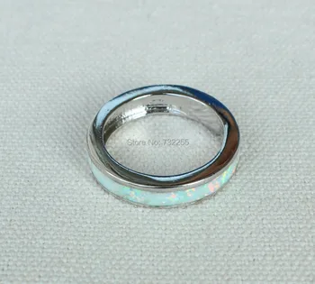 Cool blue opal, piatra rotonda ring pentru bărbați