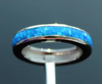 Cool blue opal, piatra rotonda ring pentru bărbați