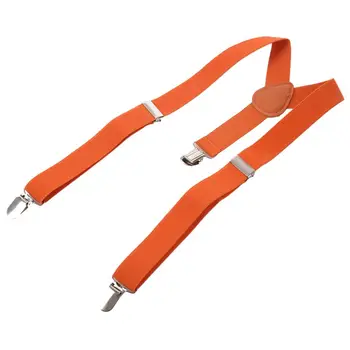 Copii Copii Băieți Fete Clip-on Bretele Elastice Reglabile Bretele Cu Papion Drăguț portocaliu