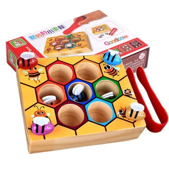 Copii din Lemn little Bee Jucării Băieți Și Fete Dezvolta Jucarii Jocuri Puzzle, Jucarii Copii Educative Jucarii de Cadouri de Învățământ Eq