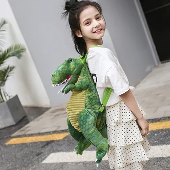 Copii Rucsac Scoala Părinte-copil Dinozaur Geanta Noua Copii Rucsac Femei Fete Desene animate Moale Dinozaur Mare Rucsac 2020 #LR2