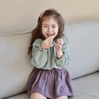 Copii Tricouri 2021 Nouă Primăvară Bp Brand Fete Drăguț Floare De Imprimare Maneca Lunga Bluze Copil Din Bumbac Topuri De Moda Teuri Haine