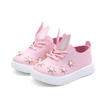 Copiii bebelus fete drăguț pearl ureche de iepure pantofi casual pentru fetite copii adidasi