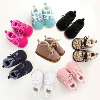Copilul Fata De Pantofi Pentru Copii Pătuț Moale Talpa De Pantofi Nou-Născut Copilul Babe Toamna Iarna Snow Boot