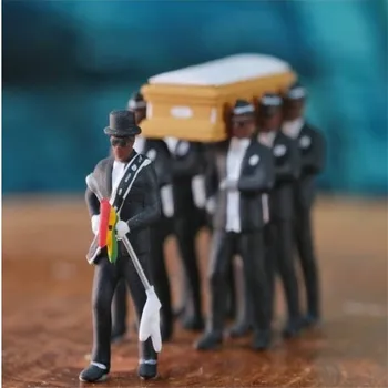 Cosplay Ghana Dans Pallbearers Sicriu De Dans Figura De Acțiune Înmormântare Dans Echipa De Afișare Accesorii Amuzante