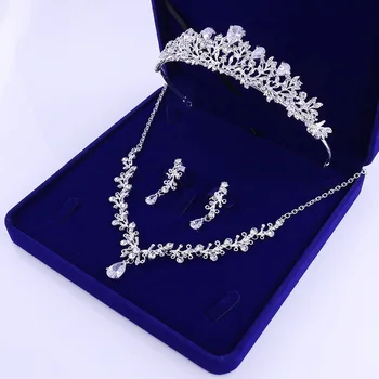 Cristal de Mireasa Seturi de Bijuterii cu Diademe de Lux Stras nunta Coroana Colier Cercei Set Mireasa Africane Margele Seturi de Bijuterii