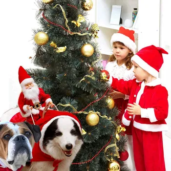 Crăciun Câine Haine de Iarna Cald Câine de Companie de Îmbrăcăminte de Anul Nou Cățeluș Costume pentru Chihuahua, Pug Partidul pentru animale de Companie îmbrăcat Haine
