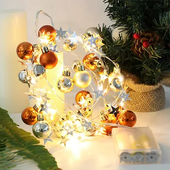Crăciun Lumini LED lampă Șir Afacere Sârmă de Cupru Lampă de Iluminat Interior Acasă de Crăciun Ghirlanda Petrecere de Nunta de Decorare