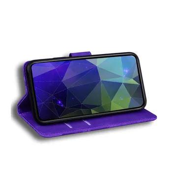 Culoare pură simt Pielea Caz de Telefon Pentru Samsung Galaxy A51 A71 5G A21S A31 A70S A10 A20E M30S M31 Magnetic Flip Capacul Fantei pentru Cartela Etui