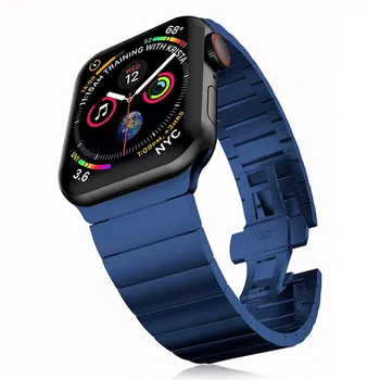 Curea din otel inoxidabil Pentru Apple watch band 44mm/42mm 40mm 38mm iwatch smartwatch-bratara Pentru apple watch seria 4 3 5 6 SE