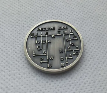 CW Codul Morse Decoder Graficul Medalie de Monedă Morse Monedă Comemorativă Cadou Premiu