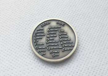 CW Codul Morse Decoder Graficul Medalie de Monedă Morse Monedă Comemorativă Cadou Premiu