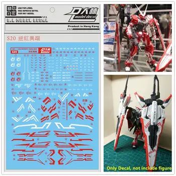 D. L de înaltă calitate Decal pastă de apă Pentru Bandai MG 1/100 MBF-02VV Rătăcire Transforma Roșu Gundam DL154
