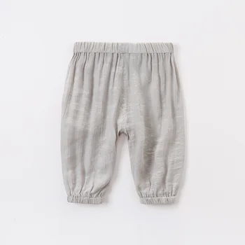 DBX14024 dave bella copil de vara unisex moda solid pantaloni copii frumosi toată lungimea copii pantaloni infant toddler pantaloni