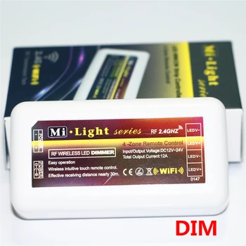 DC12-24V Originalul Mi Lumina 2.4 G RF Remote Control WiFi CCT DIM RGB RGBW LED-uri Controler Pentru 5050 3528 Flexibil LED Strip