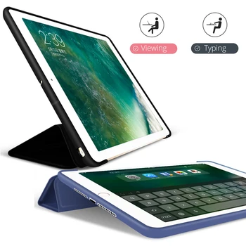 De caz pentru iPad 2018 2017 9.7 Magnetic Stand Silicon Moale Smart Cover pentru iPad Generația a 5-Funda pentru iPad a 6-a Generație Caz