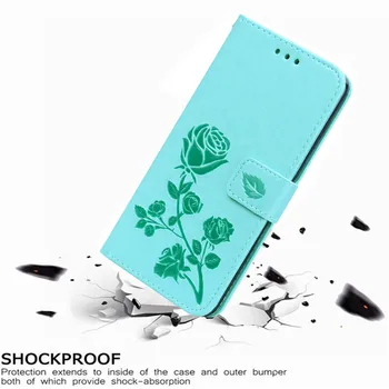 De lux Piele Flip Book case pentru Huawei Honor 5C Euro rusă Nu Amprentă GT3 Floare Trandafir Portofel Sta Capacul Telefonului