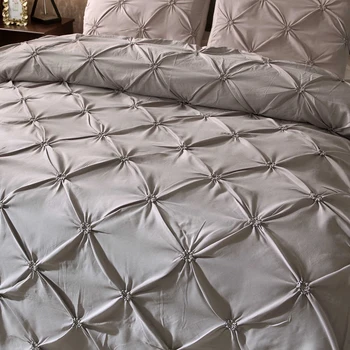 De lux Pinch Încreți lenjerie de pat mângâietor seturi de lenjerie de pat lenjerie de pat duvet cover set de fețe de Pernă lenjerie de pat queen, king size, lenjerie de pat