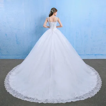 De Lux Rochie De Mireasa 2020 Elegant Rochie De Bal V Gâtului Aplicatii Cu Margele Printesa Plus Dimensiune Rochii De Mireasa Cristal Vestido De Noiva